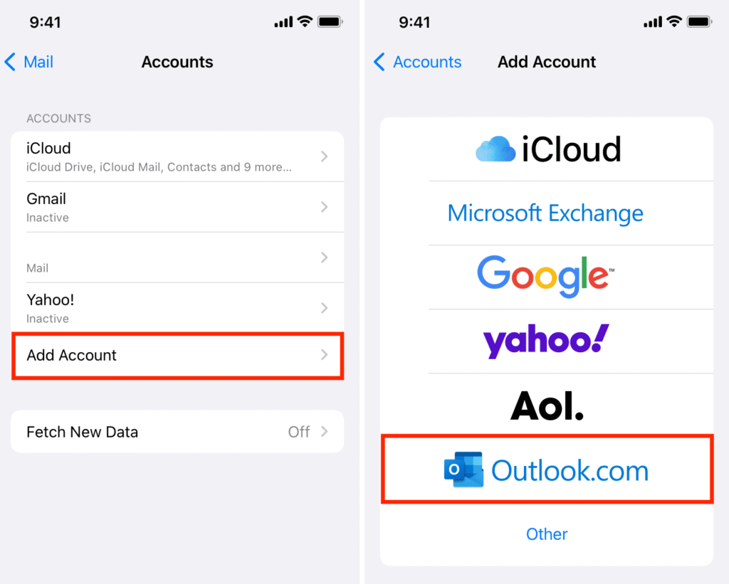 email setup